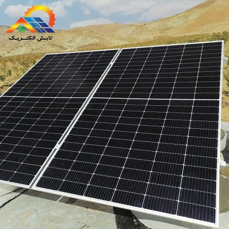 نصب پنل خورشیدی در پروژه خورشیدی باغات قلات